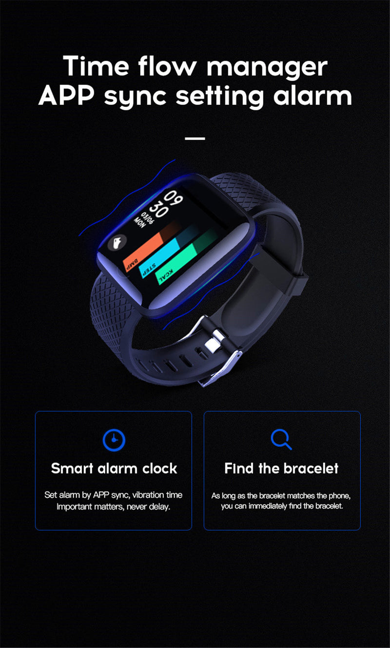 Smart Watch Heart Rate Sleep Monitoring Blood Pressure Smartwatch Men Women Fitness Tracker Watch For Android IOS