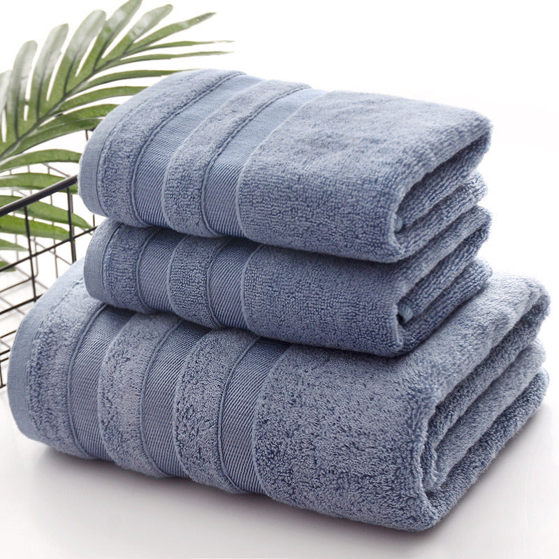 Linen Bath Towel Set 3 Pieces Soft and Absorbent;  Premium Quality 100% Cotton 1 Bath Towel 1 Hand Towel 1 Washcloth