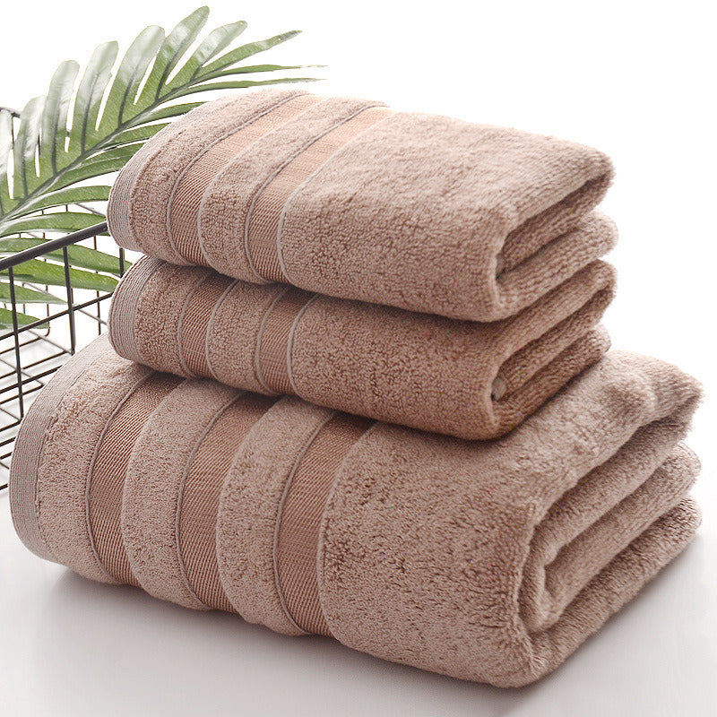 Linen Bath Towel Set 3 Pieces Soft and Absorbent;  Premium Quality 100% Cotton 1 Bath Towel 1 Hand Towel 1 Washcloth